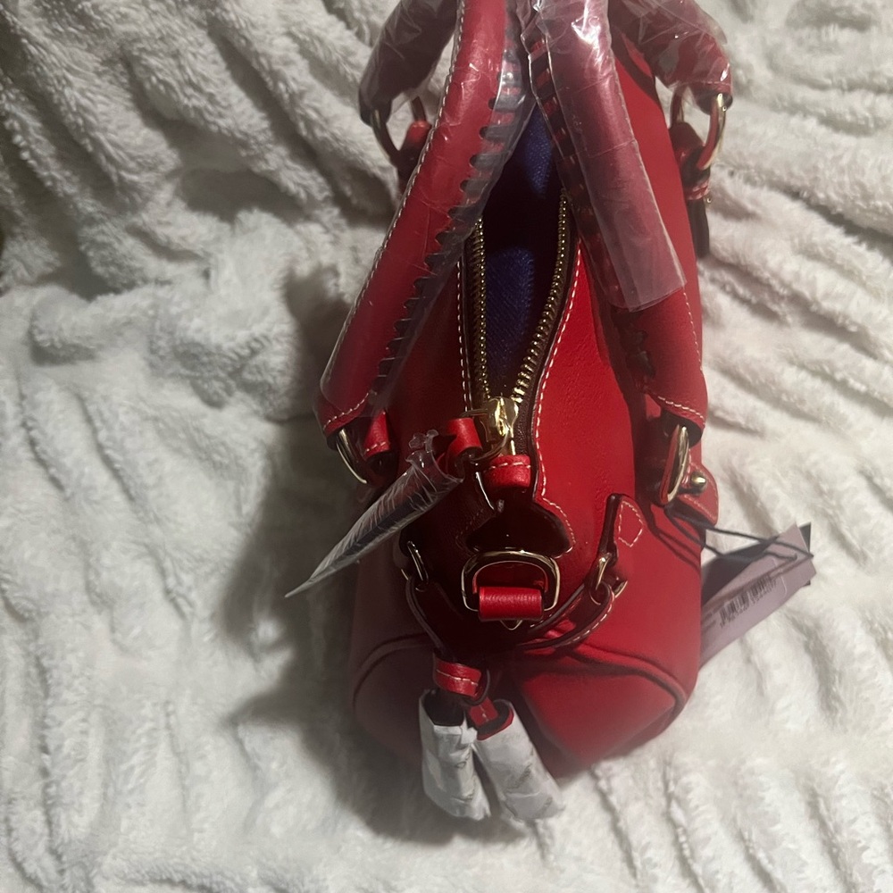 Dooney & Bourke Cherry Red Satchel - Picture 4 of 7